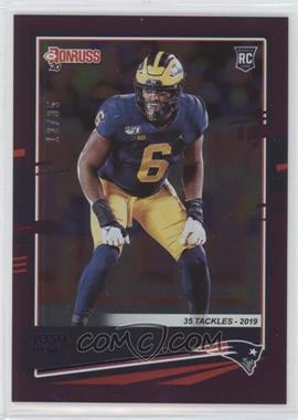 2020 Panini Donruss - [Base] - Season Stat Line #287 - Rookie - Josh Uche /35