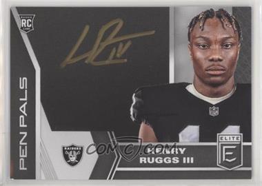 2020 Panini Donruss Elite - Pen Pals - 1st Off the Line Black Gold Ink #PP8 - Henry Ruggs III