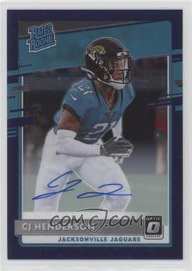 2020 Panini Donruss Optic - [Base] - Purple Stars Prizm Autographs #198 - Rated Rookies - CJ Henderson /50