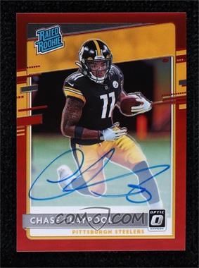 2020 Panini Donruss Optic - [Base] - Red Prizm Autographs #177 - Rated Rookies - Chase Claypool /50