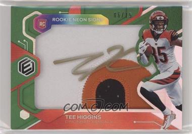 2020 Panini Elements - Rookie Neon Material Signs - Prime #RNS-TH - Tee Higgins /15