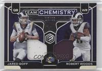 Jared Goff, Robert Woods #/25