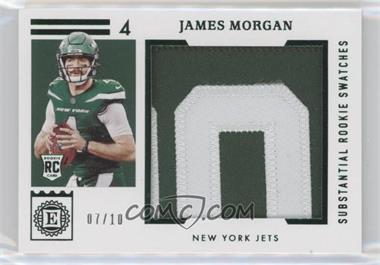 2020 Panini Encased - Substantial Rookie Swatches - Emerald #SRS-35 - James Morgan /10