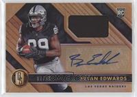 Rookie Jersey Autographs - Bryan Edwards [EX to NM] #/99