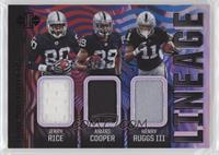 Jerry Rice, Amari Cooper, Henry Ruggs III #/50