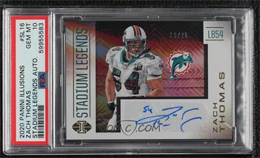 2020 Panini Illusions - Stadium Legends #SL16 - Zach Thomas /25 [PSA 10 GEM MT]