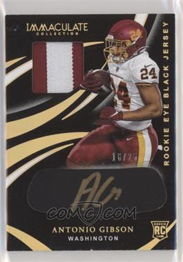 2020 Panini Immaculate Collection - Immaculate Rookie Eye Black Jersey - Gold #REB-29 - Antonio Gibson /25