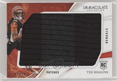 2020 Panini Immaculate Collection - Immaculate Rookie Logos - Patches #RL17 - Tee Higgins /10