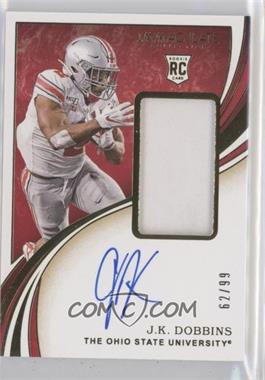 2020 Panini Immaculate Collection Collegiate - Rookie Patch Autographs #112 - J.K. Dobbins /99