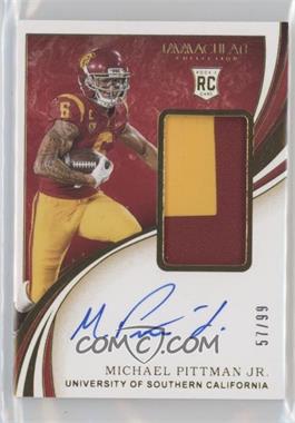 2020 Panini Immaculate Collection Collegiate - Rookie Patch Autographs #147 - Michael Pittman Jr. /99