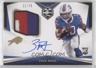 2020 Panini Limited - [Base] - Spotlight Gold #135 - Rookie Patch Autographs - Zack Moss /75