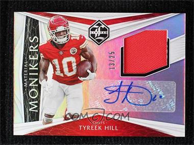 2020 Panini Limited - Material Monikers #MM-TYH - Tyreek Hill /25