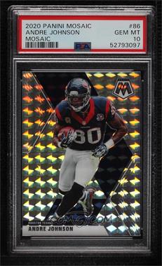 2020 Panini Mosaic - [Base] - Mosaic Prizm #86 - Andre Johnson [PSA 10 GEM MT]