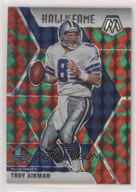 2020 Panini Mosaic - [Base] - Mosaic Reactive Green Prizm #290 - Hall of Fame - Troy Aikman