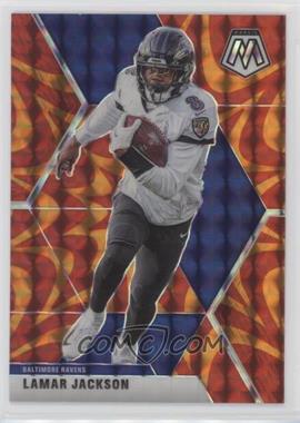 2020 Panini Mosaic - [Base] - Mosaic Reactive Orange Prizm #19 - Lamar Jackson