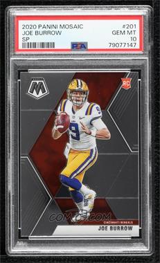 2020 Panini Mosaic - [Base] #201.2 - Rookie Variations - Joe Burrow [PSA 10 GEM MT]