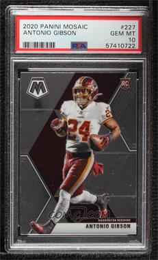 2020 Panini Mosaic - [Base] #227.1 - Rookies - Antonio Gibson [PSA 10 GEM MT]