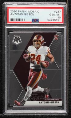 2020 Panini Mosaic - [Base] #227.1 - Rookies - Antonio Gibson [PSA 10 GEM MT]