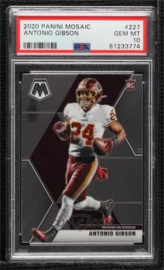 2020 Panini Mosaic - [Base] #227.1 - Rookies - Antonio Gibson [PSA 10 GEM MT]