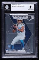 NFL Debut - Justin Herbert [BGS 9 MINT]