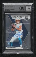 NFL Debut - Justin Herbert [BAS BGS Authentic]