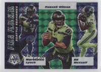 DK Metcalf, Marshawn Lynch, Russell Wilson