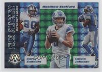 Matthew Stafford, Barry Sanders, Calvin Johnson