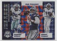 Ezekiel Elliott, Amari Cooper, Dak Prescott #/99