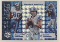 Matthew Stafford, Barry Sanders, Calvin Johnson