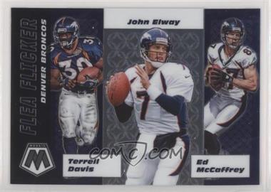 2020 Panini Mosaic - Flea Flicker #FF6 - Ed McCaffrey, Terrell Davis, John Elway