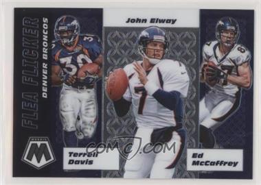 2020 Panini Mosaic - Flea Flicker #FF6 - Ed McCaffrey, Terrell Davis, John Elway