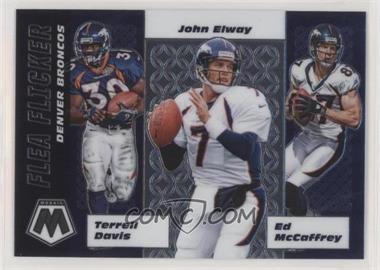 2020 Panini Mosaic - Flea Flicker #FF6 - Ed McCaffrey, Terrell Davis, John Elway