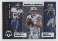 Matthew Stafford, Barry Sanders, Calvin Johnson