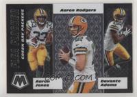 Aaron Jones, Aaron Rodgers, Davante Adams