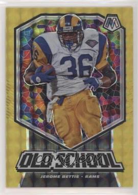 2020 Panini Mosaic - Old School - Mosaic Gold Fluorescent #OS20 - Jerome Bettis /20