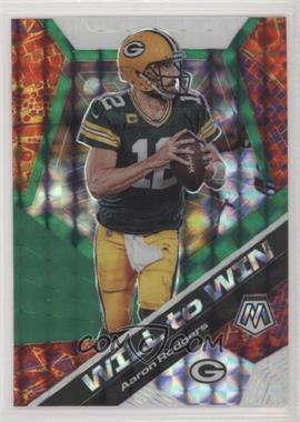 2020 Panini Mosaic - Will to Win - Mosaic Green #WW11 - Aaron Rodgers