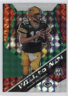 2020 Panini Mosaic - Will to Win - Mosaic Green #WW11 - Aaron Rodgers