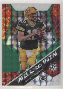 2020 Panini Mosaic - Will to Win - Mosaic Green #WW11 - Aaron Rodgers