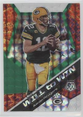 2020 Panini Mosaic - Will to Win - Mosaic Green #WW11 - Aaron Rodgers