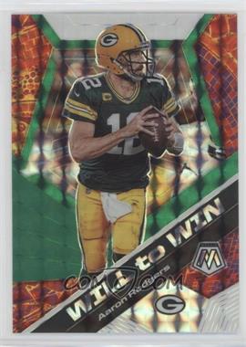 2020 Panini Mosaic - Will to Win - Mosaic Green #WW11 - Aaron Rodgers