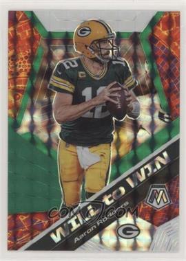 2020 Panini Mosaic - Will to Win - Mosaic Green #WW11 - Aaron Rodgers