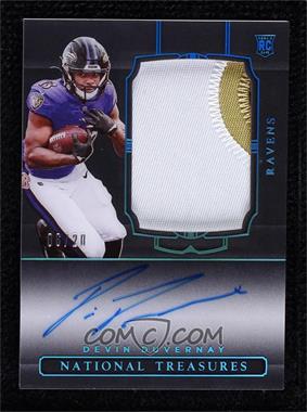 2020 Panini National Treasures - [Base] - Midnight #189 - Rookie Patch Autographs - Devin Duvernay /20