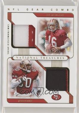 2020 Panini National Treasures - NFL Gear Combo Materials - Prime #CM-SF - Jerry Rice, Joe Montana /25