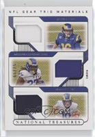 Cooper Kupp, Darrell Henderson, Jared Goff #/99