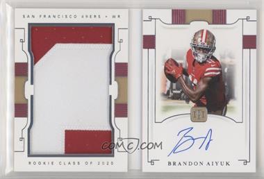 2020 Panini National Treasures - Rookie Jumbo Prime Signatures Booklet #RJB-BA - Brandon Aiyuk /99