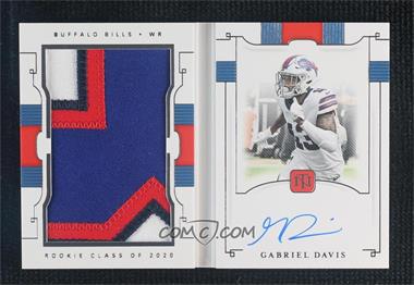 2020 Panini National Treasures - Rookie Jumbo Prime Signatures Booklet #RJB-GD - Gabriel Davis /99