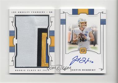 2020 Panini National Treasures - Rookie Jumbo Prime Signatures Booklet #RJB-JH - Justin Herbert /99