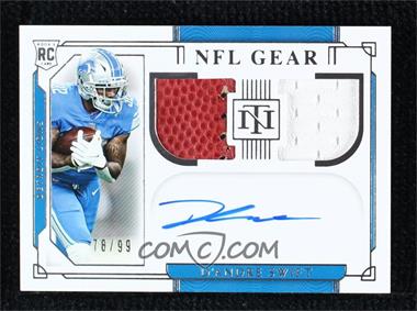 2020 Panini National Treasures - Rookie NFL Gear Signature Combos #RSC-DS - D'Andre Swift /99
