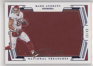 2020 Panini National Treasures Collegiate - [Base] - Blue #63 - Silhouettes - Mark Andrews /49