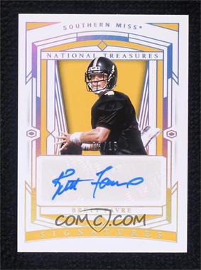 2020 Panini National Treasures Collegiate - [Base] - Silver #76 - Signatures - Brett Favre /15